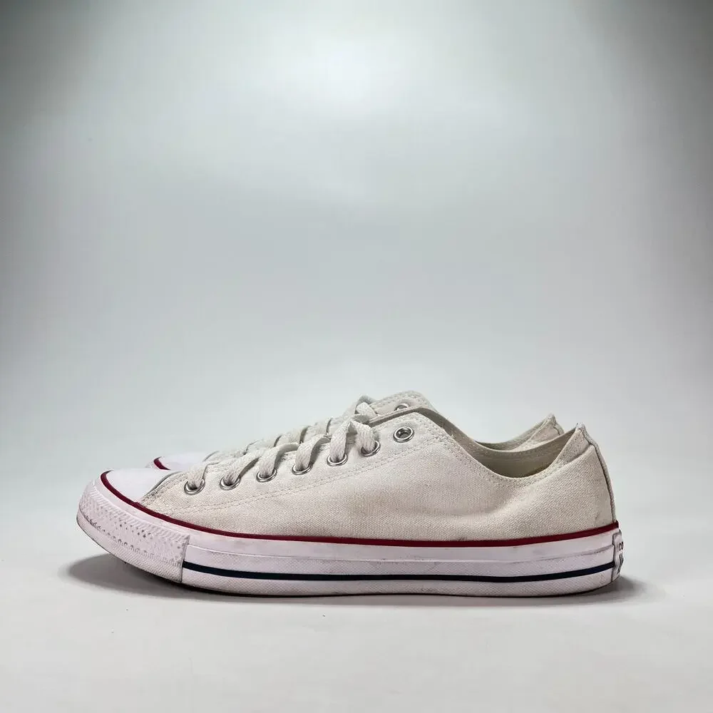 Converse Chuck Taylor All Star Classic White Low Top Sneakers M7652 Mens Size 10